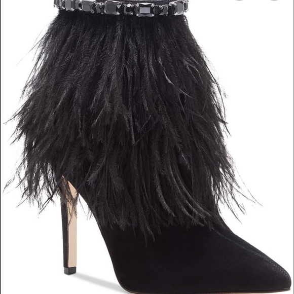 Jessica Simpson Piume Feather Booties 